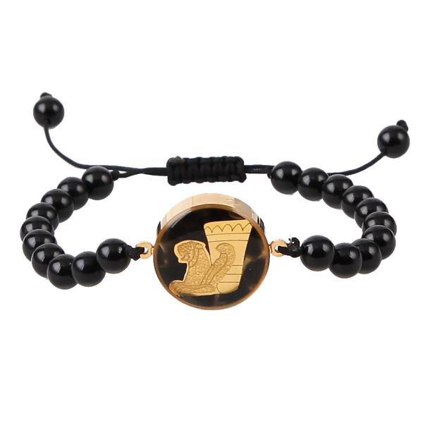 دستبند ورق طلا گالری الون طرح ریتون کد 198079، Alone 198079 Raytheon Gold Bracelet