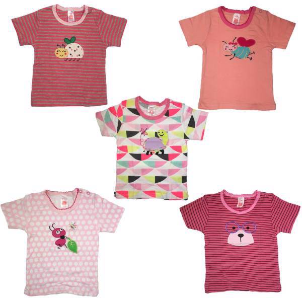 تیشرت آستین کوتاه کارترز مدل 602-12-2بسته 5عددی، carters 602-2 tshirt 5pack