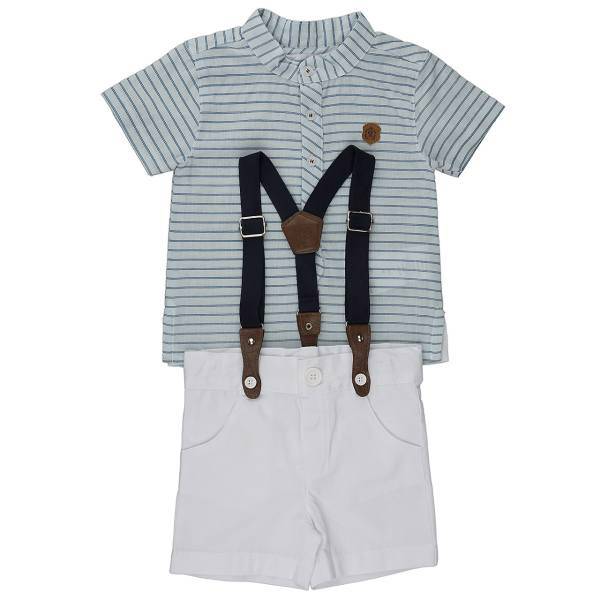 ست لباس پسرانه منا رزا مدل 15036، Monna Rosa 15036 Baby Boy Clothing Set