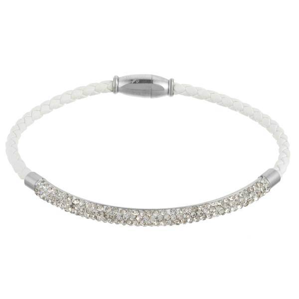 دستبند سواروسکی مارنا گالری مدل A White، Marena Gallery A White Bracelet