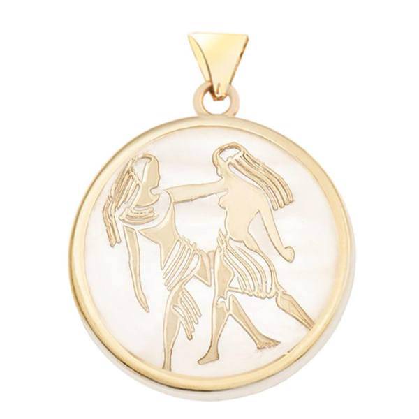 آویز گردنبند طلا 18 عیار مرجان مدل 0102، Marjan 0102 Gold Necklace Pendant Plaque