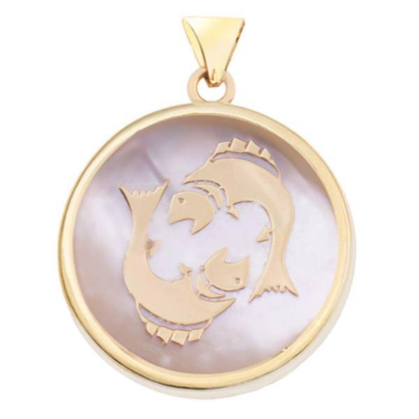 آویز گردنبند طلا 18 عیار مرجان مدل 0122، Marjan 0122 Gold Necklace Pendant Plaque