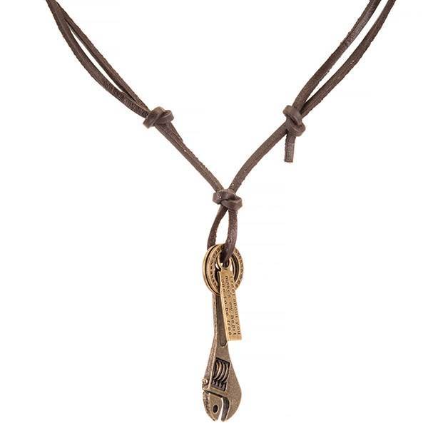 گردنبند چرمی میو مدل N150، Mio N150 Leather Necklace