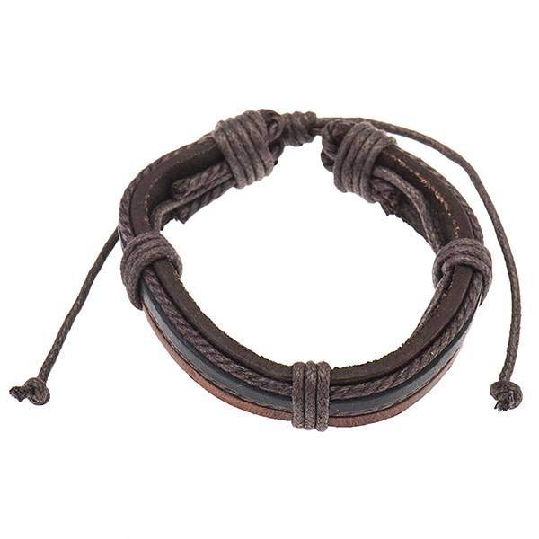 دستبند چرمی جی دبلیو ال مدل B15081، JWL B15081 Bracelets