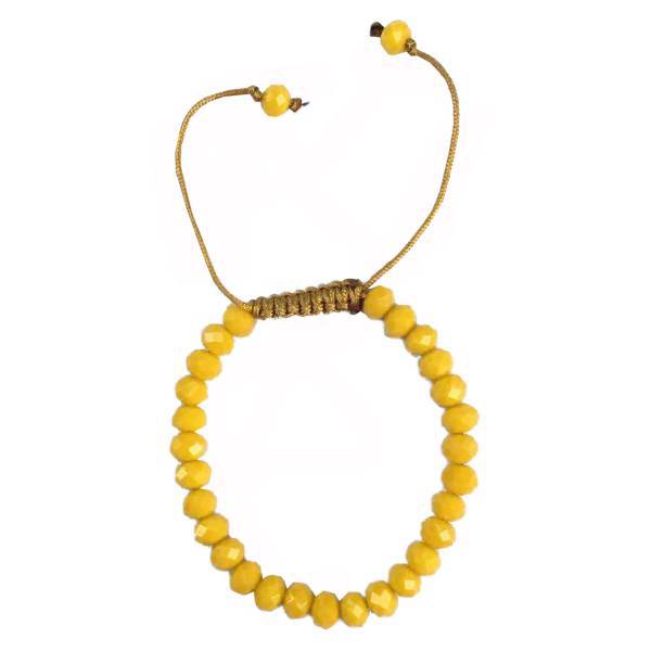 دستبند عود مدل 100100 طرح کریستال زرد، Oood 100100 Cristal Yellow Bracelet
