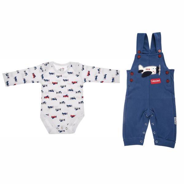 ست لباس پسرانه آدمک مدل 31300B، Adamak 31300B Baby Boy Clothing Set