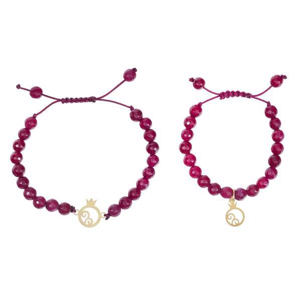 ست دستبند طلا 18 عیار رزا مدل BS105، Rosa BS105 Gold Bracelet Set