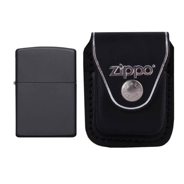 فندک زیپو مدل Regular Black Matte کد 218