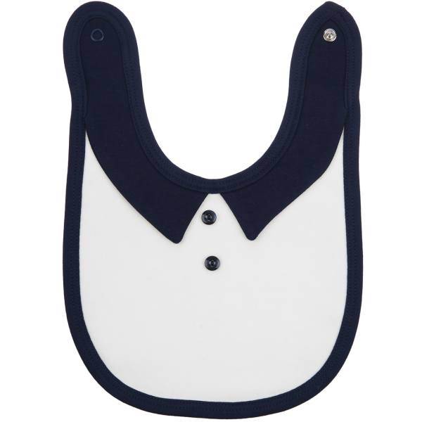 پیشبند نیلی مدل Navy Blue Stripes، Nili Navy Blue Stripes Baby Bib