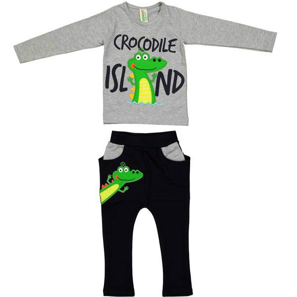 ست لباس پسرانه دینو مدل 16S1-012، Deno 16S1-012 Boys Clothes Set