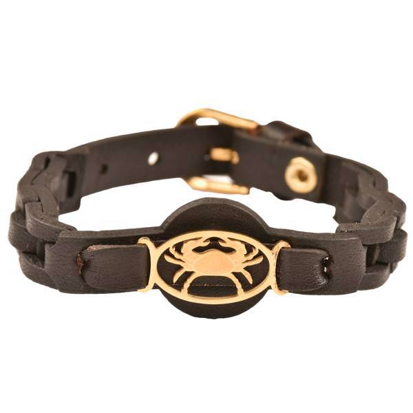 دستبند چرمی کهن چرم طرح تولد تیر مدل BR108-15، Kohan Charm Tir BR108-15 Leather Bracelet