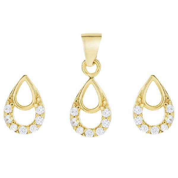 نیم ست طلا 18 عیار رزا مدل SG41، Rosa SG41 Gold Half Set