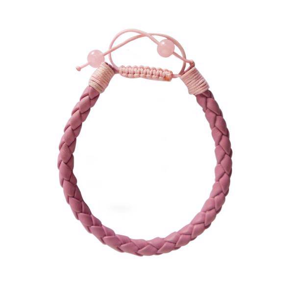 دستبند چرمی آتیس کد I800Tie - pink، Atiss I800Tie - pink Leather Bracelet