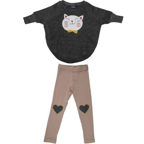 ست لباس دخترانه موشی مدل 16S1-035، Mushi 16S1-035 Baby Girl Clothing Set