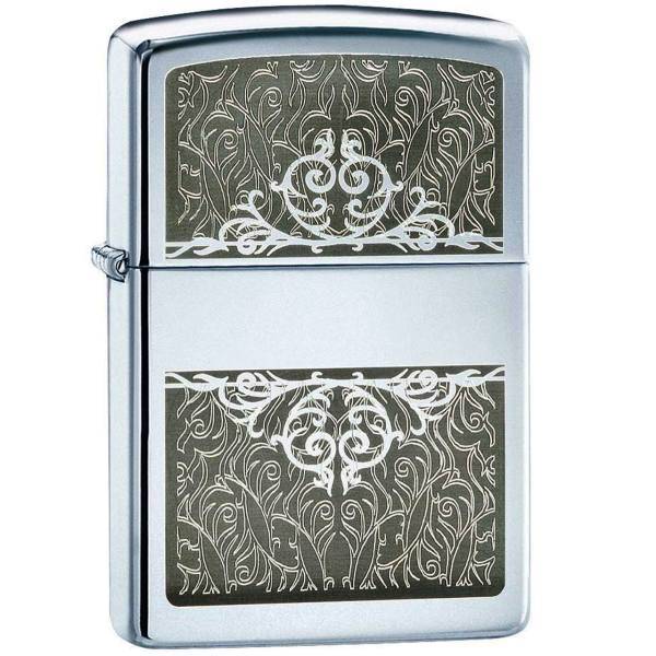 فندک زیپو مدل Filigree Initial کد 28467، Zippo Filigree Initial 28467 Lighter