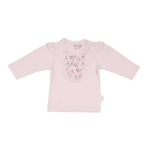 تی شرت آستین بلند نوزادی نیلی مدل Rose، Nili Rose Baby T-Shirt With Long Sleeve