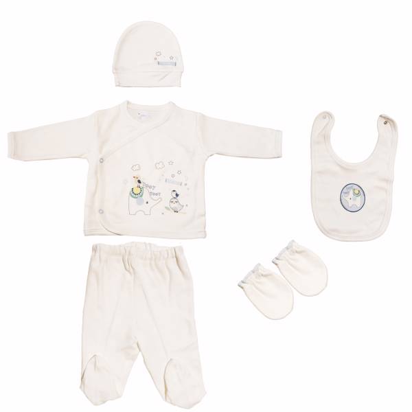 ست لباس نوزادی بیتوف مدل 862Blue، Bebitof 862Blue Baby Clothes Set