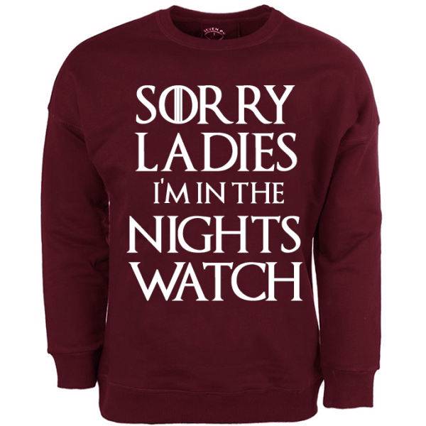 پلیور مردانه سون پی ام مدل SORRY LADIES زرشکی، Seven PM SORRY LADIES Pullover For Men