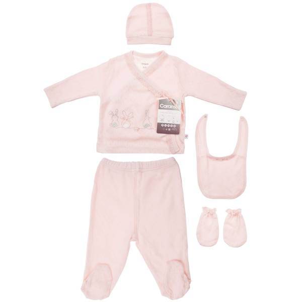 ست لباس نوزادی کارامل مدل ZK2060S، Caramell ZK2060S Baby Clothes Set