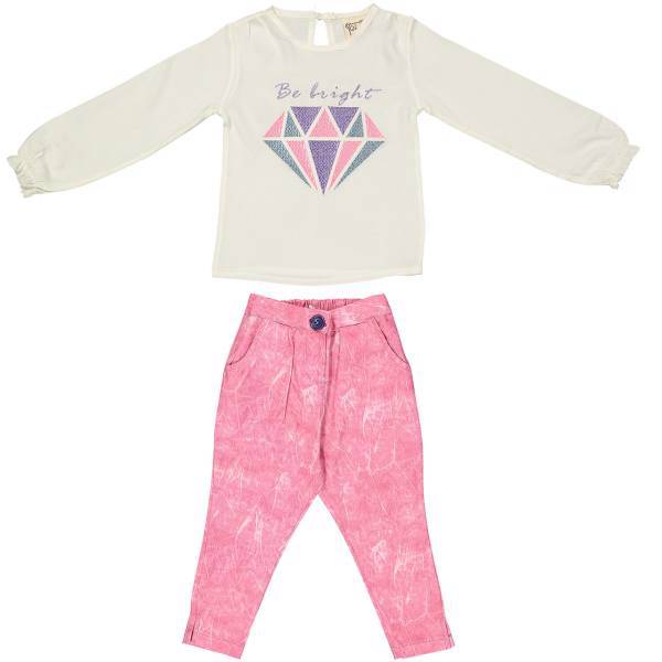 ست لباس دخترانه موشی مدل 16S1-021، Mushi 16S1-021 Baby Girl Clothing Set