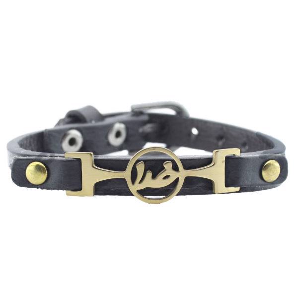 دستبند چرمی طرح خدا مدل دایره