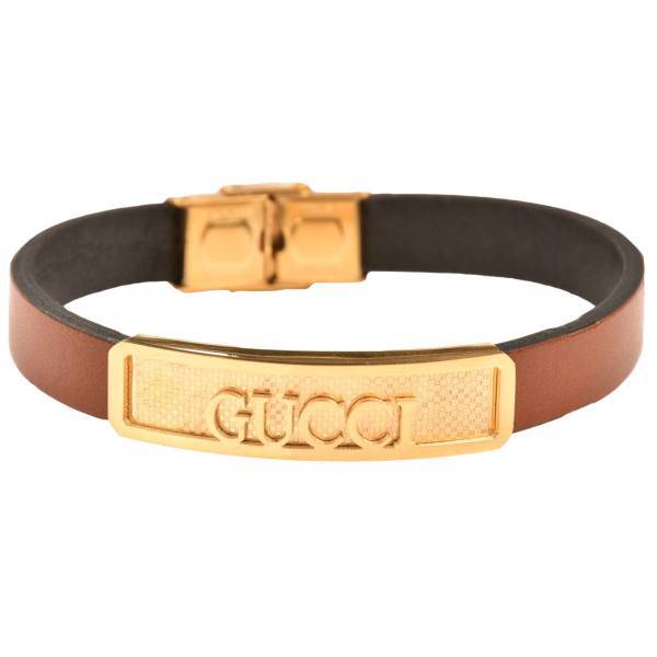 دستبند چرمی کهن چرم طرح گوچی مدل BR99-1، Kohan Charm Gucci BR99-1 Leather Bracelet