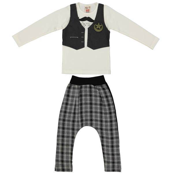 ست لباس پسرانه موشی مدل 16S1-046، Mushi 16S1-046 Baby Boy Clothing Set