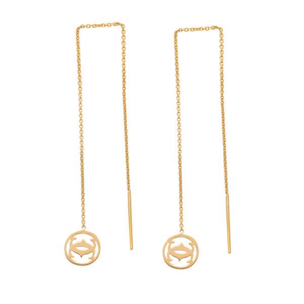 گوشواره طلا 18 عیار سپیده گالری کد SE0022، Sepideh Gallery SE0022 Gold Earrings