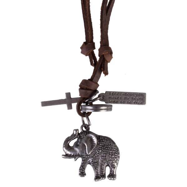 گردنبند چرمی مدل FZ2003، FZ2003 Leather Necklace