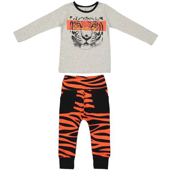 ست لباس پسرانه دینو مدل 16S1-005، Deno 16S1-005 Baby Boy Clothing Set