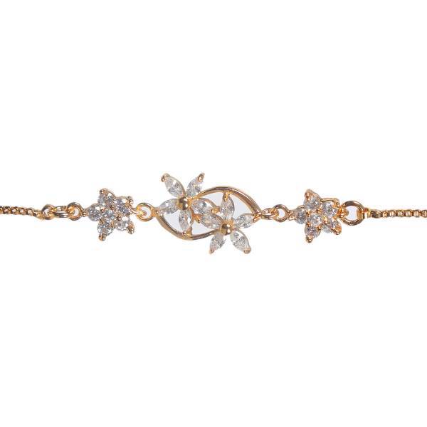 دستبند گره کرواتی سین گالری مدل گلدن فلاور کد sd266، Golden Flower bracelet sd266