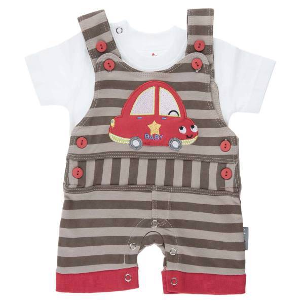 ست لباس پسرانه آدمک مدل 2103001N، Adamak 2103001N Baby Boy Clothing Set