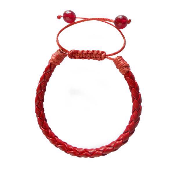 دستبند چرمی آتیس کد I800 tie - red، Atiss I800 tie - redi Leather Bracelet