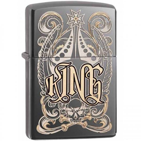 فندک زیپو مدل King کد 28798، Zippo King 28798 Lighter