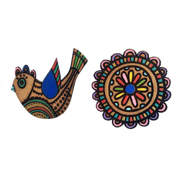 گل سینه گالری نفیس کد NG02 مجموعه 2 عددی، Nafis Gallery NG02 Brooch Set 2 pcs