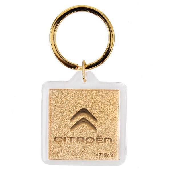 جاسوییچی ورق طلا گالری الون طرح سیتروئن کد 198149، Alone Gallery 198049 Citroen Key Ring