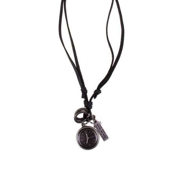 گردنبند مدل ساعت مشکی