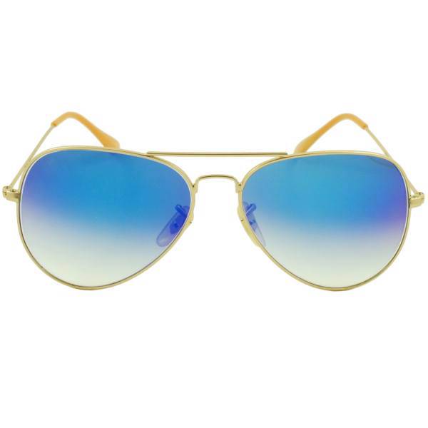 عینک آفتابی مدل Aviator Large Metal Light Blue Matte