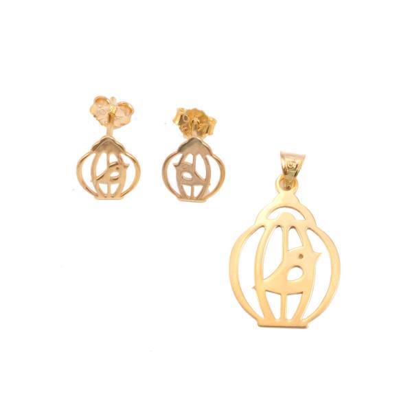 نیم ست طلا 18 عیار سپیده گالری مدل SH0031، Sepideh Gallery SH0031 Half Set
