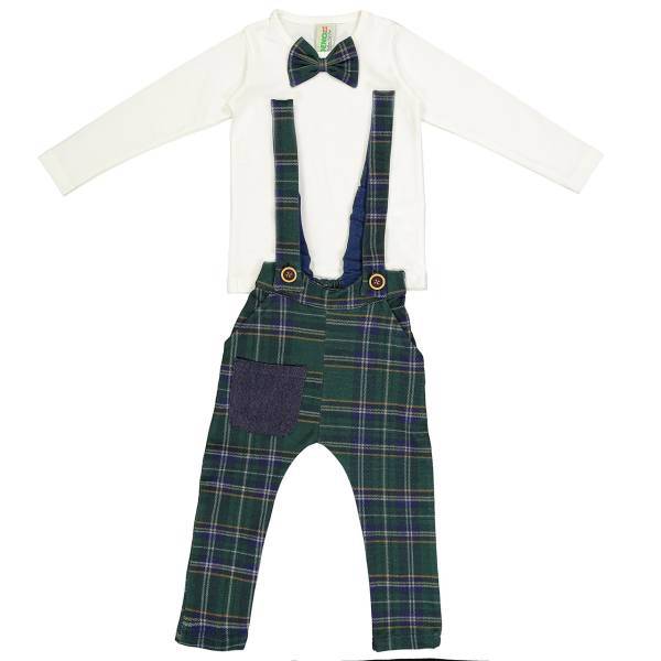 ست لباس پسرانه دینو مدل 16S1-020، Deno 16S1-020 Boys Clothes Set