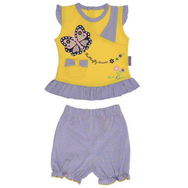 ست لباس دخترانه آدمک مدل 2318001Y، Adamak 2318001Y Baby Girl Clothing Set