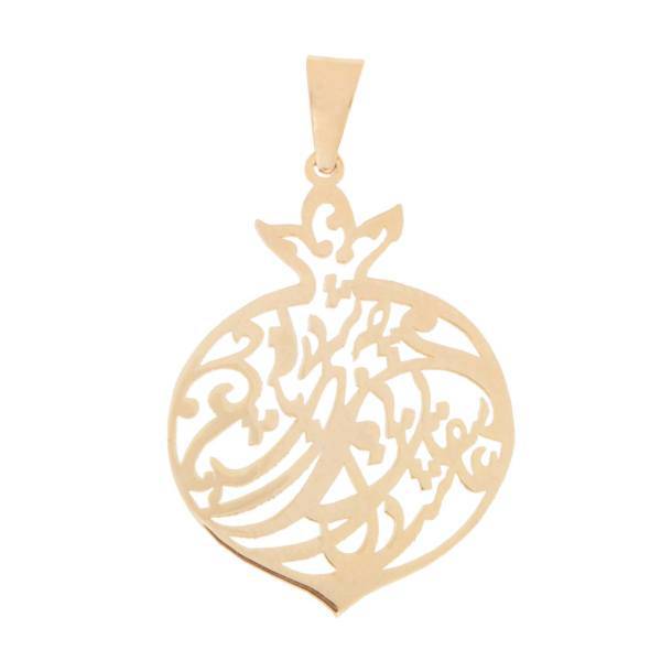 آویز گردنبند طلا 18 عیار زرمان مدل MM0746، Zarman MM0746 Gold Necklace Pendant Plaque