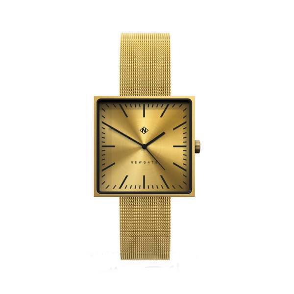 ساعت مچی عقربه ای نیوگیت مدل The Cubeline Brass Mesh Strap، Newgate The Cubeline Brass Mesh Strap Watch