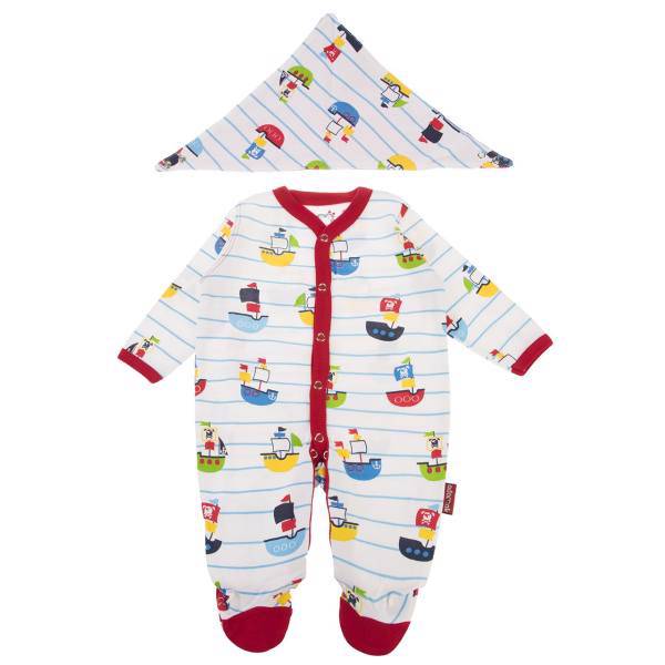 ست لباس پسرانه آدمک مدل 139700R، Adamak 139700R Baby Boy Clothing Set