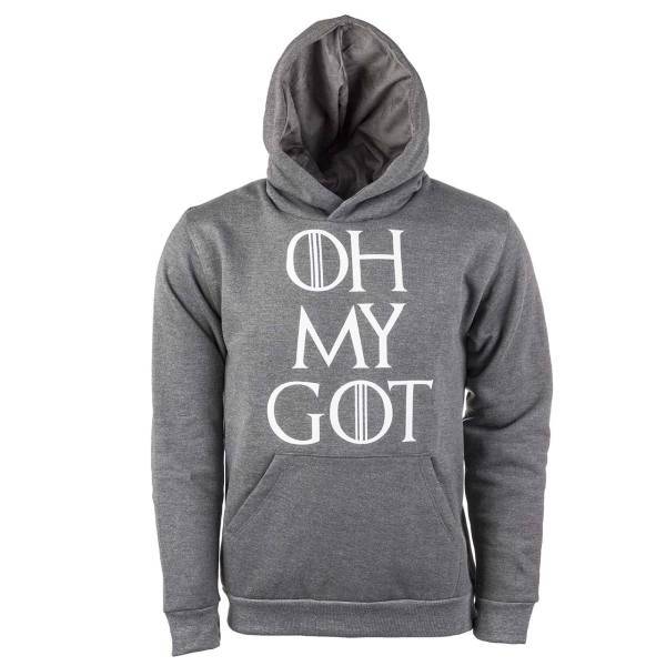 هودی طوسی زنانه سون پی ام مدل OH MY GOT، Seven PM OH MY GOT Hoodie For Women