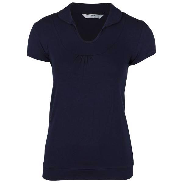 پلوشرت آستین کوتاه زنانه پوپوگروپ مدل 21087، Popo Group 21087 Short Sleeve Polo Shirt For Women