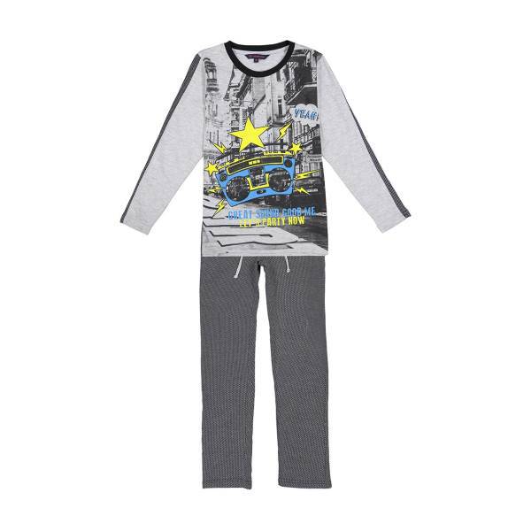 ست تی شرت و شلوار پسرانه ولنتاین مدل 1399، Valentine 1399 T-Shirt And Trousers For Boys