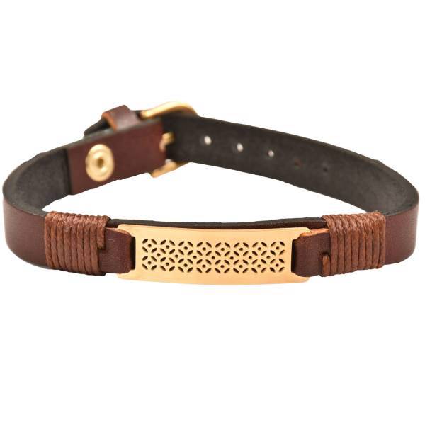 دستبند چرمی کهن چرم مدل BR93-7، Kohan Charm BR93-7 Leather Bracelet