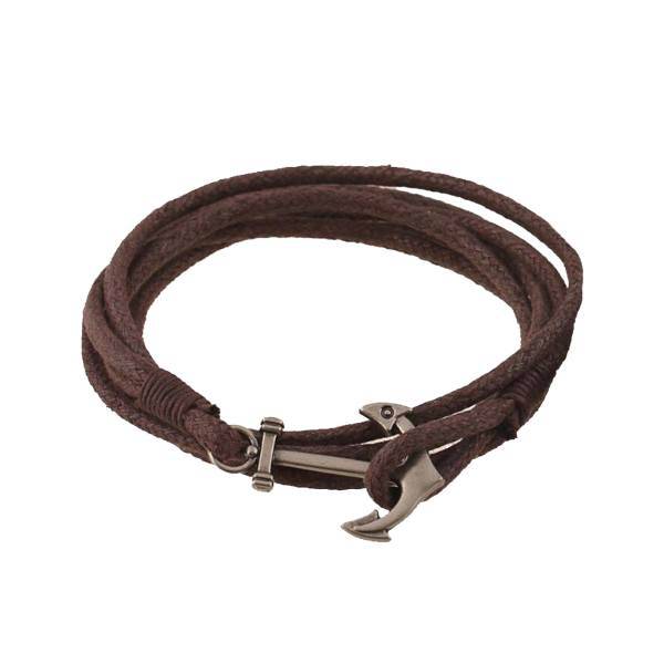 دستبند چرمی الفین مدل el02033، Elfin el02033 Leather Bracelet