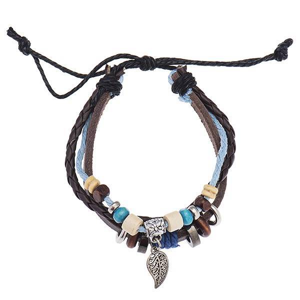 دستبند چرمی جی دبلیو ال مدل B15080، JWL B15080 Bracelets